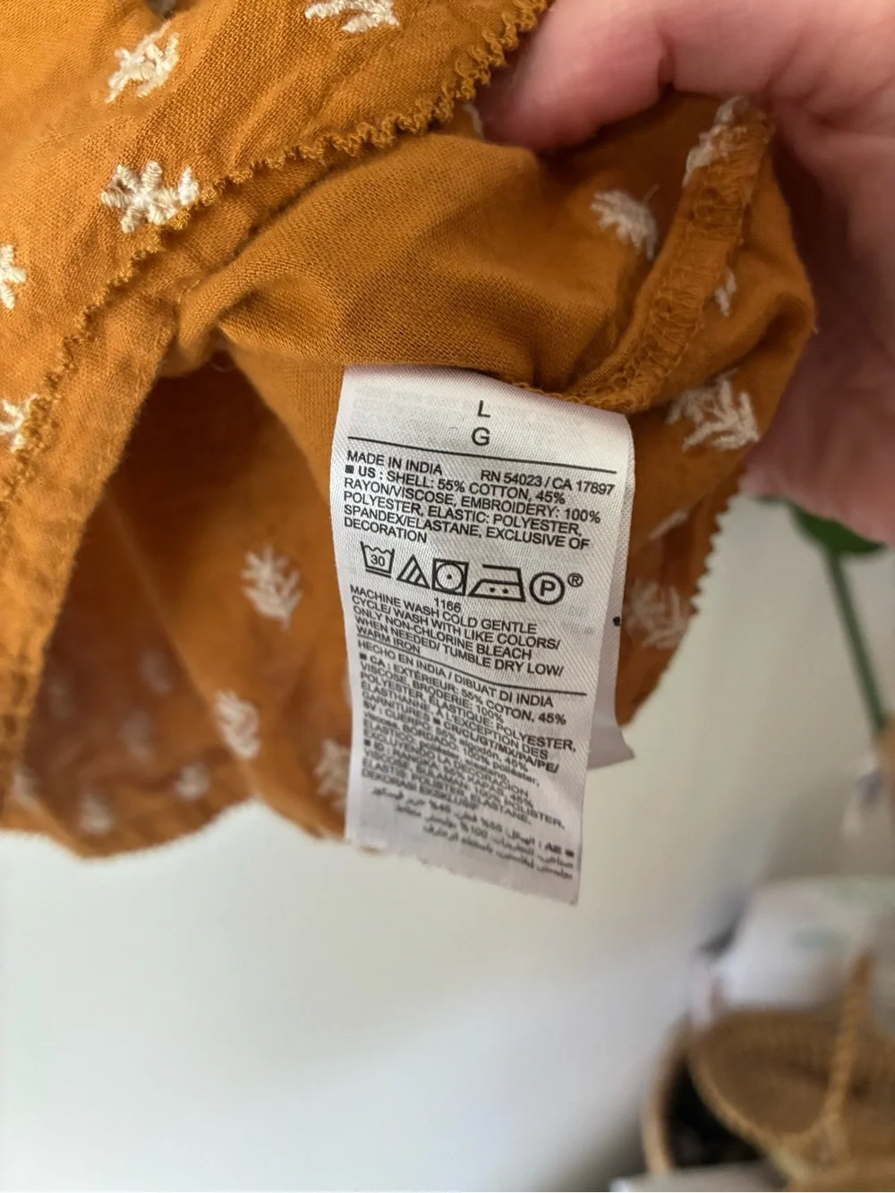Old Navy lightweight mustard